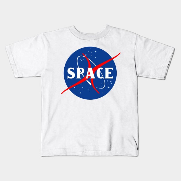 SpaceX logo - 1960s NASA style Kids T-Shirt by popkulturniy